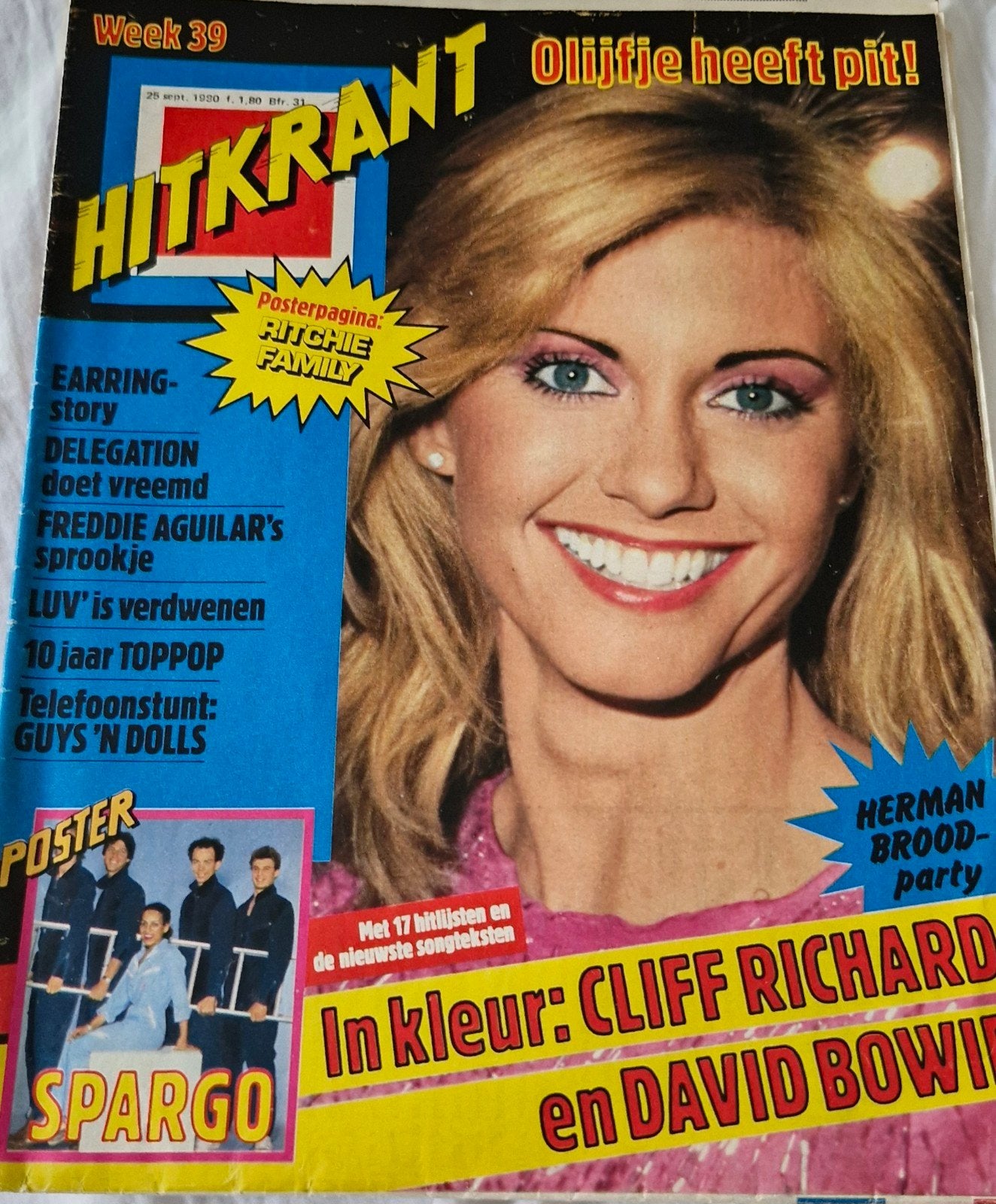 Hitkrant 1980. - Olivia Newton-John, Kiss, David Bow, Ophalen of Verzenden, 1980 tot heden