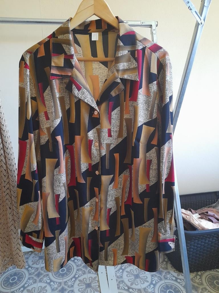 Blouse en vest mt 46., Kleding | Dames, Ophalen, Zo goed als nieuw, Maat 46/48 (XL) of groter