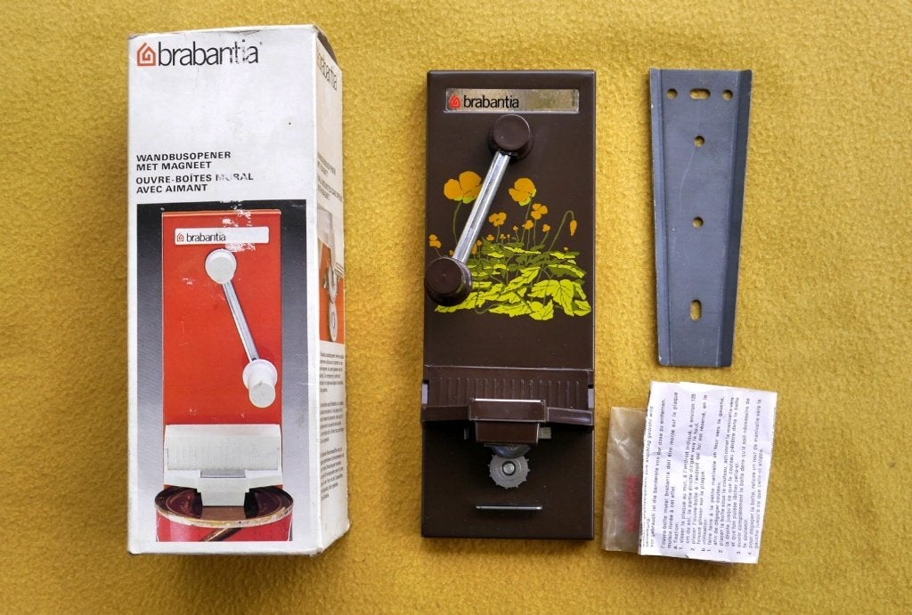 Vintage Brabantia wand blikopener - Compleet!, Ophalen of Verzenden