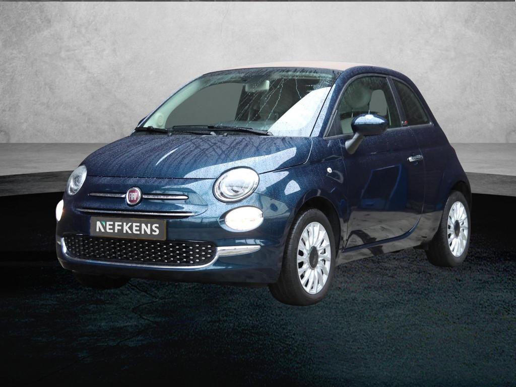 Fiat 500C Lounge 70pk Hybrid | Navigatie | Parkeersensoren A, Start-stop-systeem, Cabriolet, 4 stoelen, Bedrijf