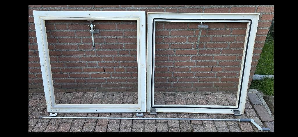 PVC Ventilatie Raamwerk voor lichtkoepel met dagmaat 80x80cm, Ophalen, Gebruikt, Minder dan 80 cm, Minder dan 80 cm