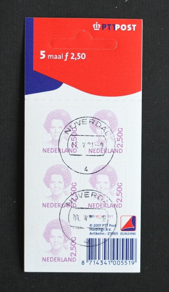 NVPH Velletje V 1499 b Hangmapje gestempeld V1499b, Verzenden, Na 1940, Gestempeld