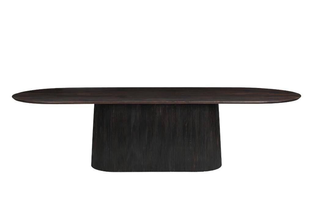 LIVINGFURN WALNUT EETTAFEL 300CM | OVAAL van € 1499 nu € 899, Ophalen, Japandi, 100 tot 150 cm, Vijf personen of meer