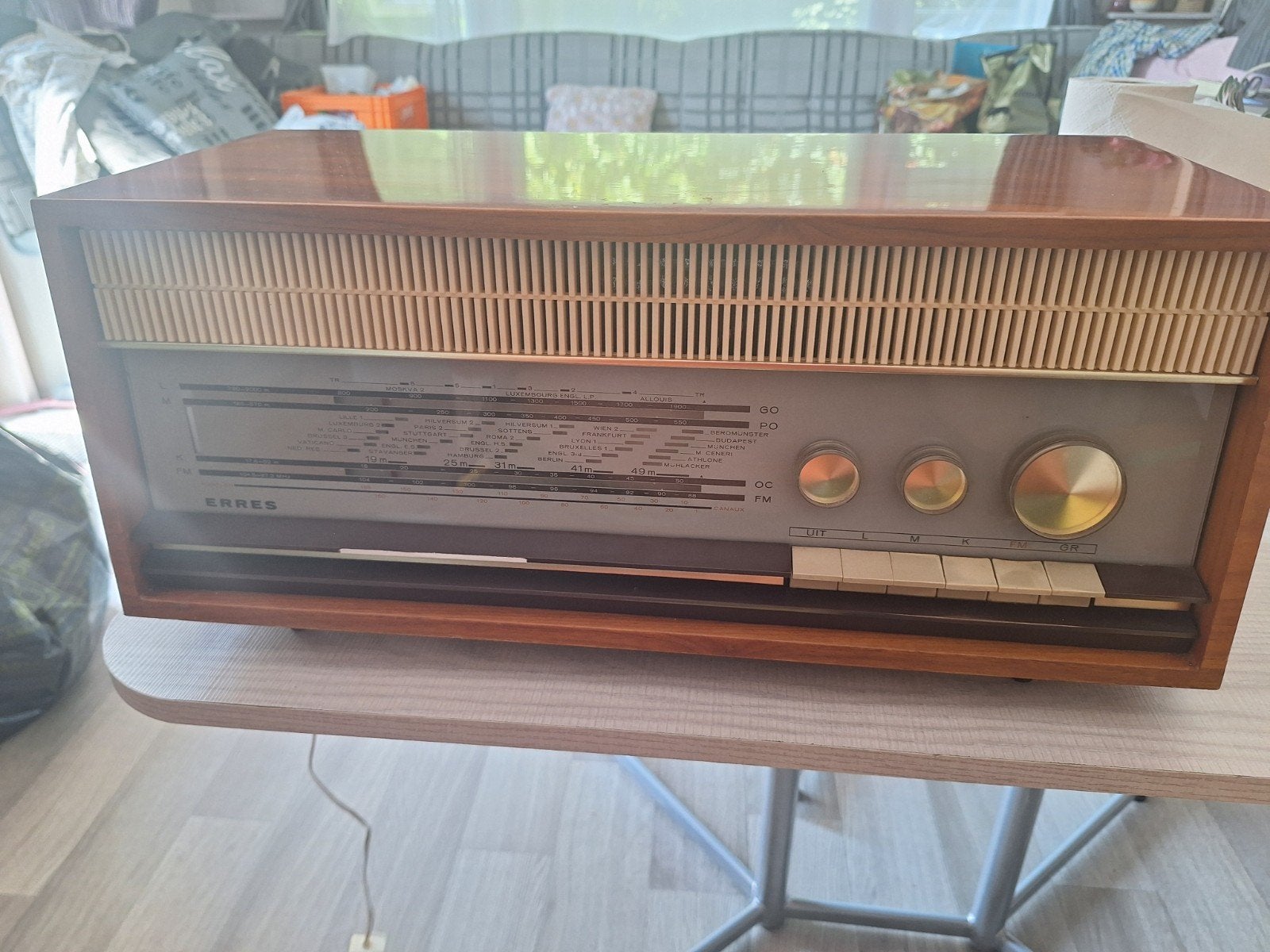 Vintage Erres Radio RA 644 - Made in Holland, Audio, Tv en Foto, Radio's, Ophalen of Verzenden, Gebruikt, Radio