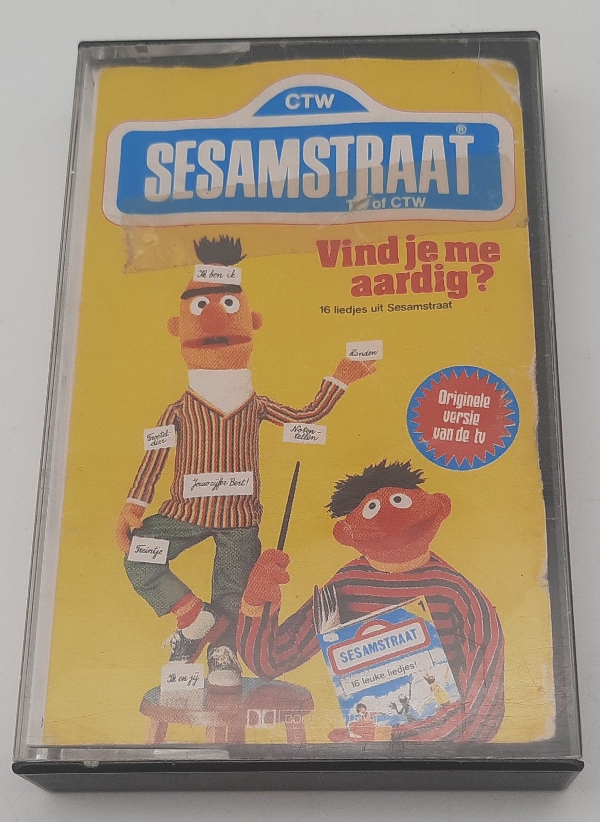 Sesamstraat Bert en Ernie Vind je me aardig? Cassette bandje, Gebruikt, Kinderen en Jeugd, 1 bandje, Ophalen of Verzenden