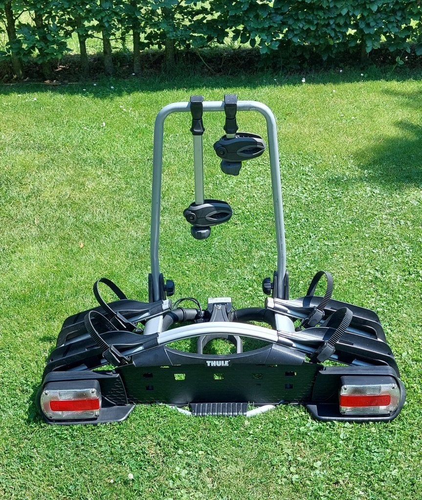 Fietsendrager Thule EuroWay G2 921 (kantelbaar), Auto diversen, Fietsendragers, Ophalen, 2 fietsen, Zo goed als nieuw, Trekhaakdrager