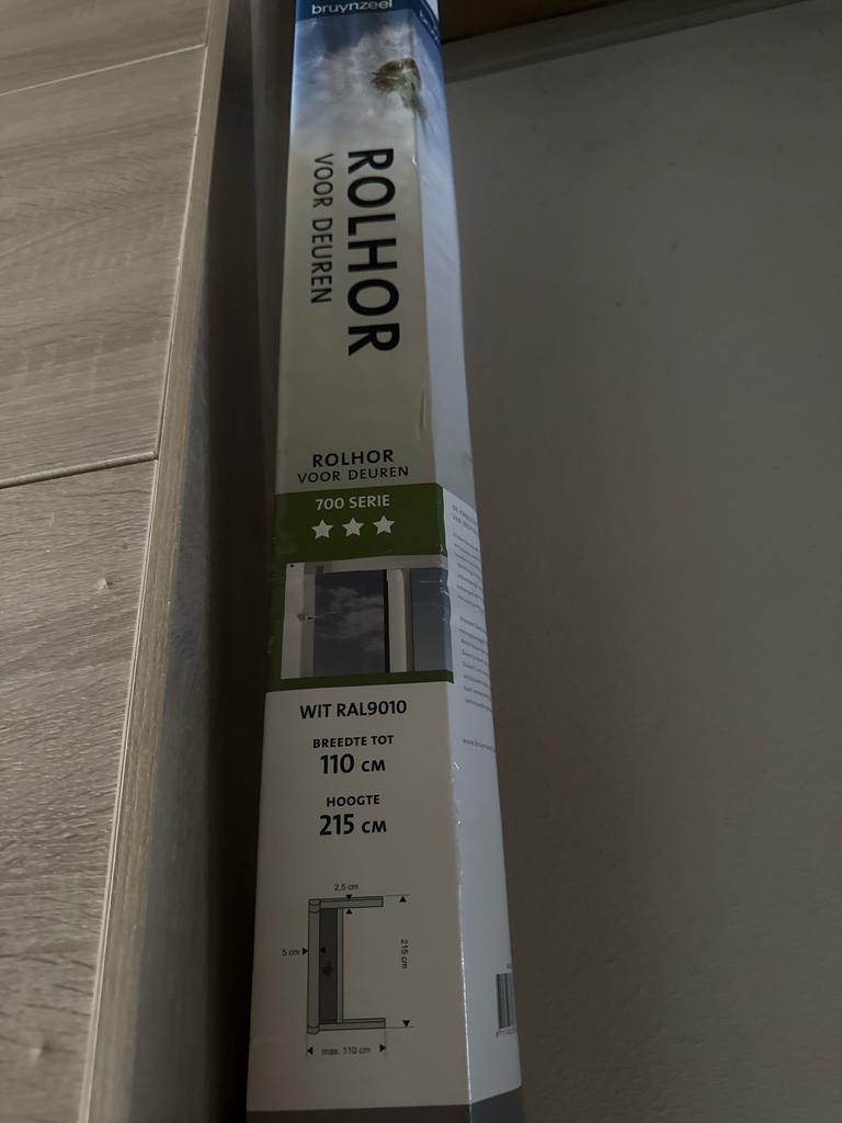 Bruynzeel Rolhor voor Deuren - Wit RAL9010 (Nieuw), Kunststof, 215 cm of meer, Hordeur, Nieuw