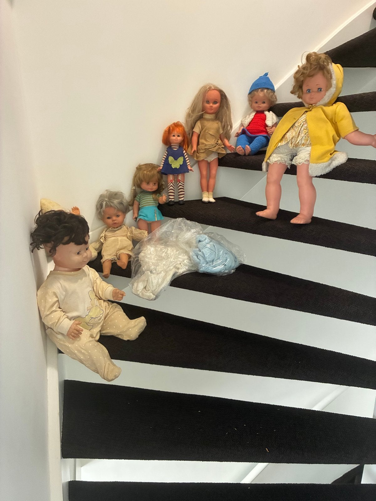 Vintage Poppencollectie 50 jaar oud Diverse Maten en Stijlen, Verzamelen, Ophalen, Gebruikt, Overige typen