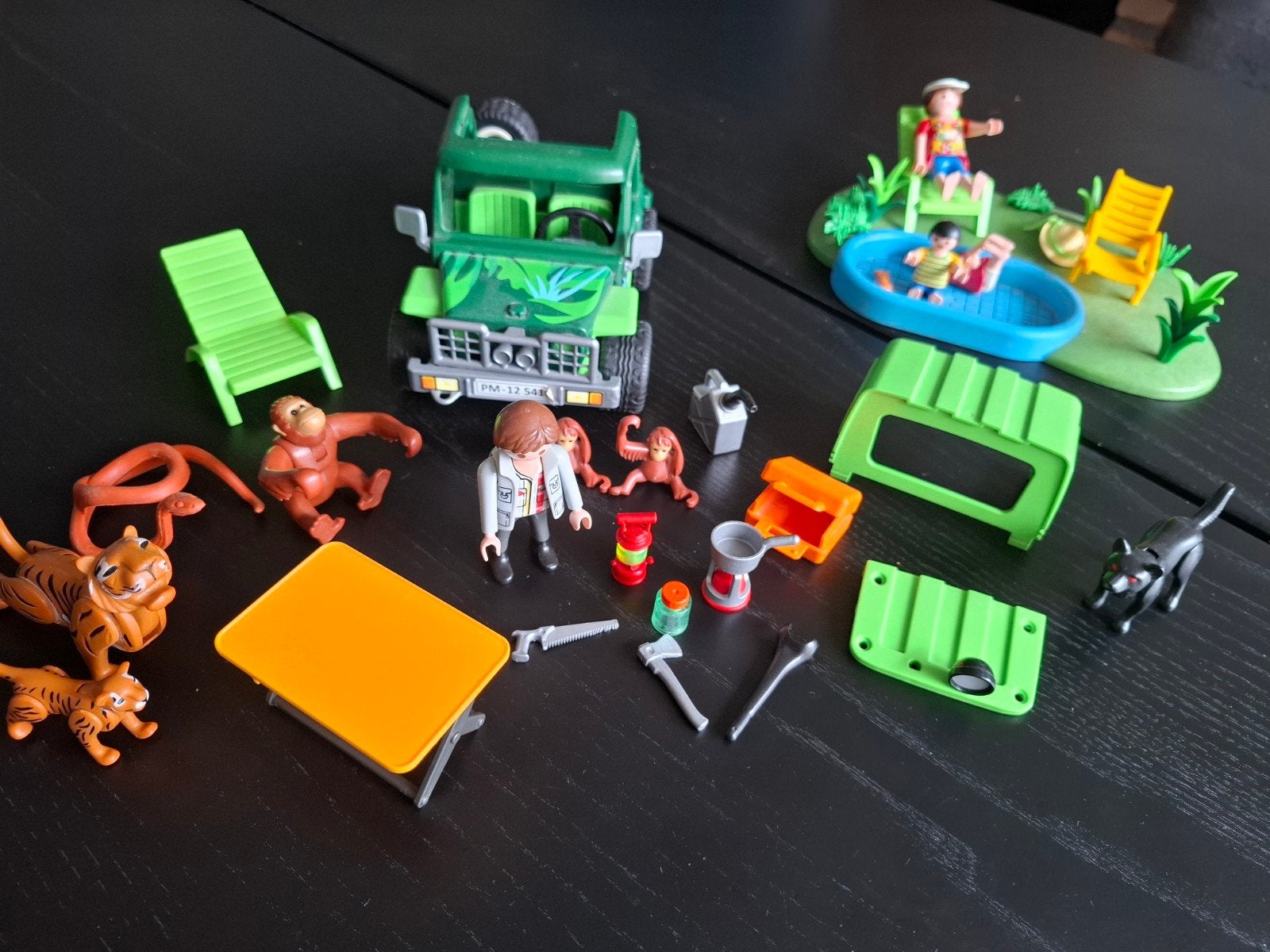 Playmobil Safari Jeep, zwembad en dieren speelset, Ophalen, Gebruikt, Jongen of Meisje
