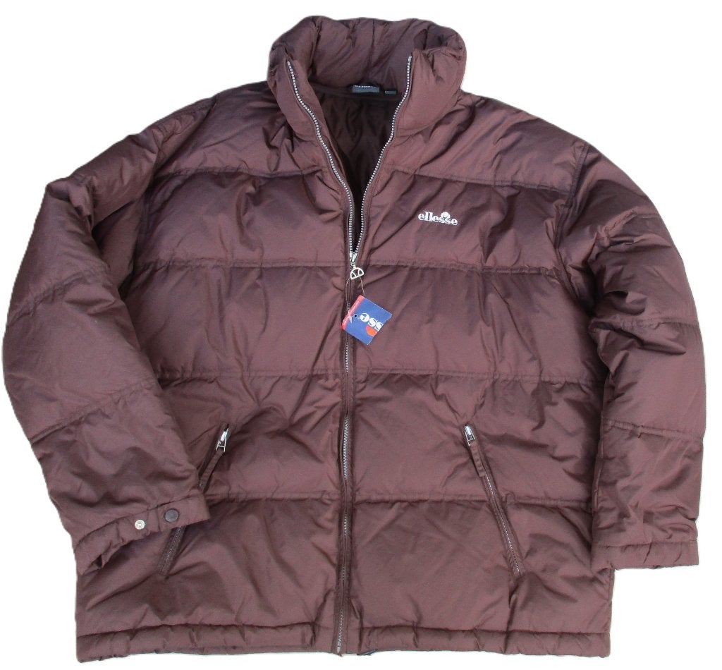 Ellesse puff vintage winter jack choco bruin xxl, Info@taurusvintage.nl, Bruin, Nieuw, Weg en land