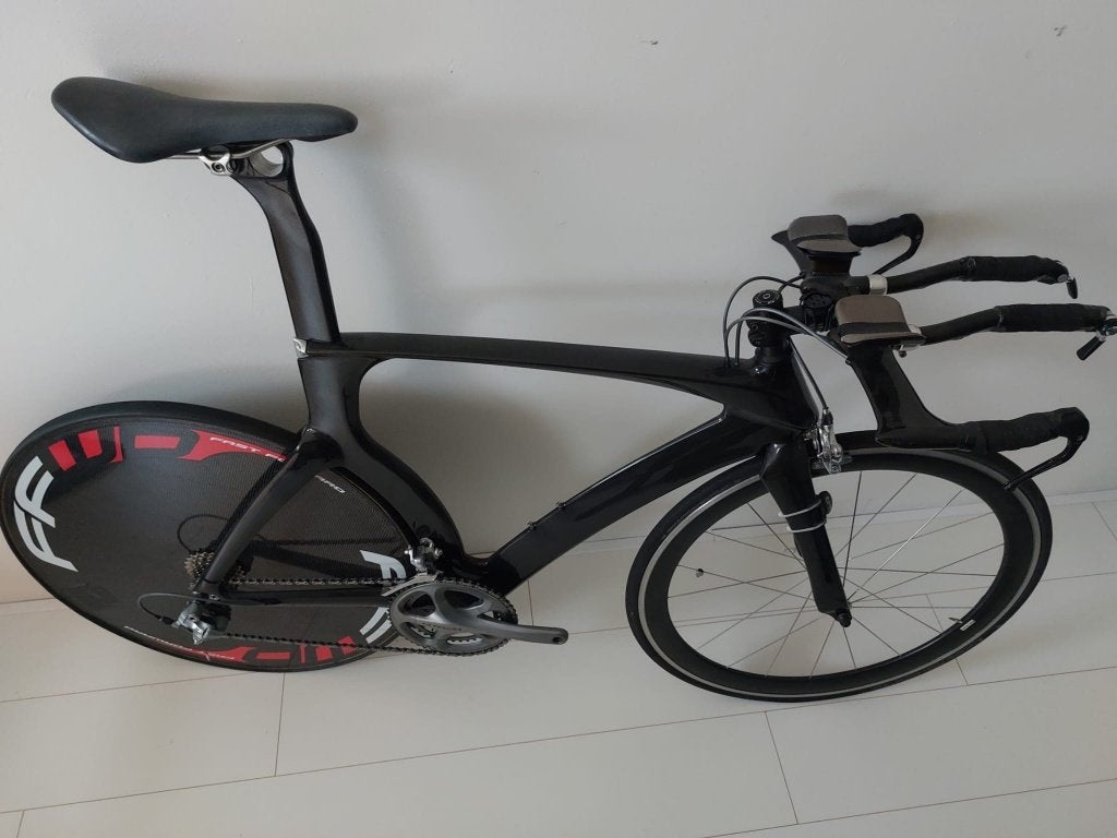 Tijdritfiets Racefiets 56cm, Carbon, Zo goed als nieuw, 15 tot 20 versnellingen, 53 tot 57 cm