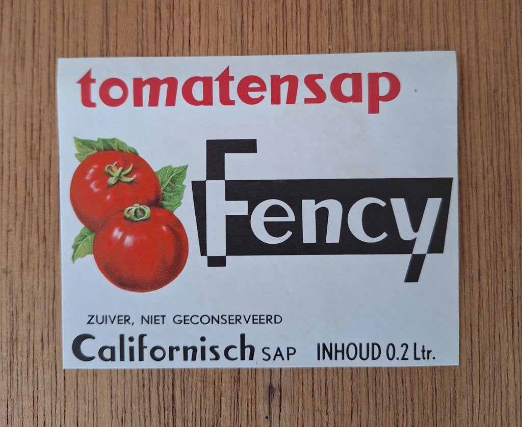 100 Stuks Fency Tomatensap etiketten, Antiek en Kunst, Ophalen of Verzenden
