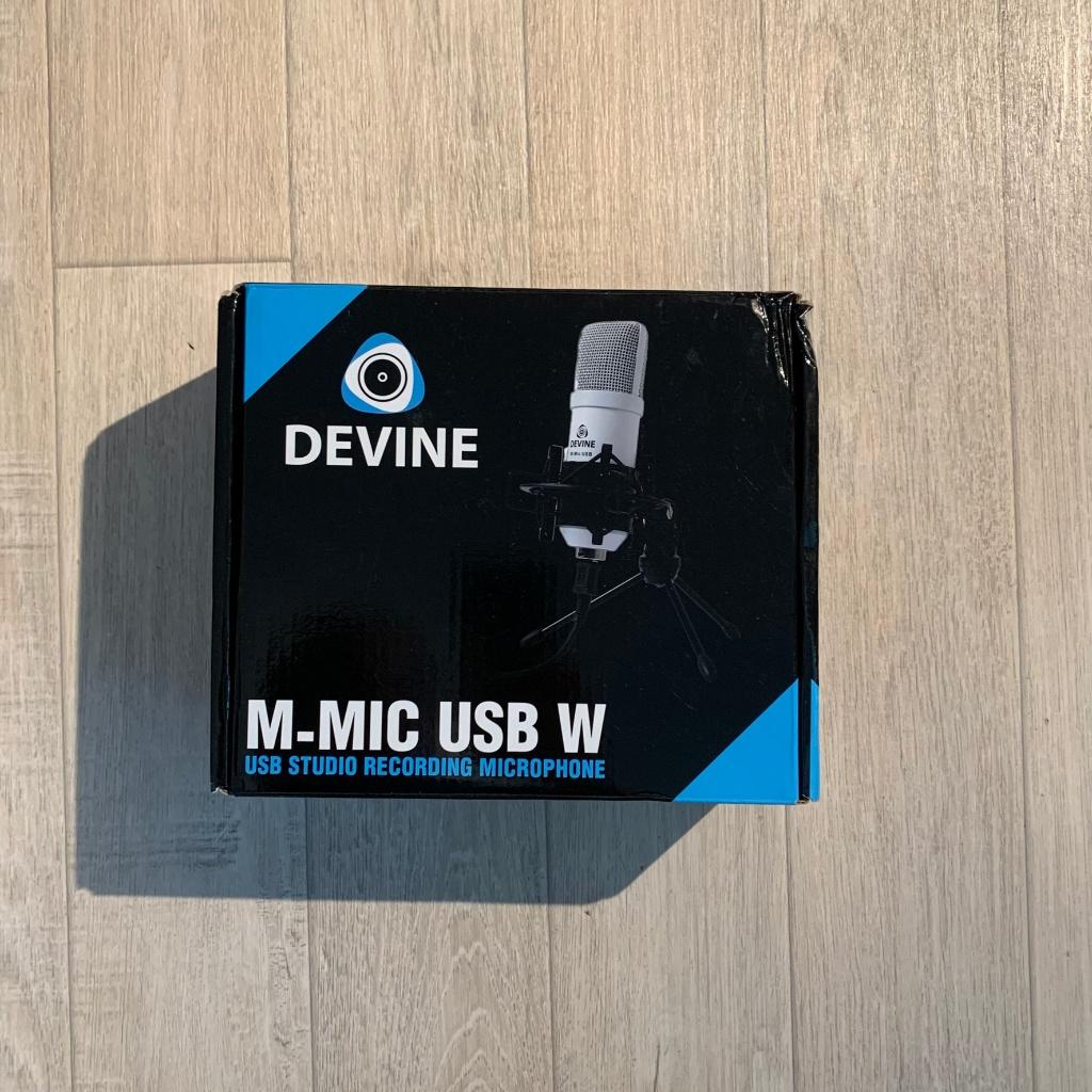 Devine M‑MIC USB W – USB Studio Microfoon, Ophalen of Verzenden, Zo goed als nieuw, Studiomicrofoon
