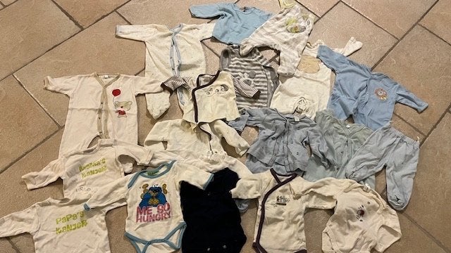 Pakket kleren maat 56, sommige kleren hebben melkvlekken, Ophalen of Verzenden, Gebruikt, Jongetje of Meisje