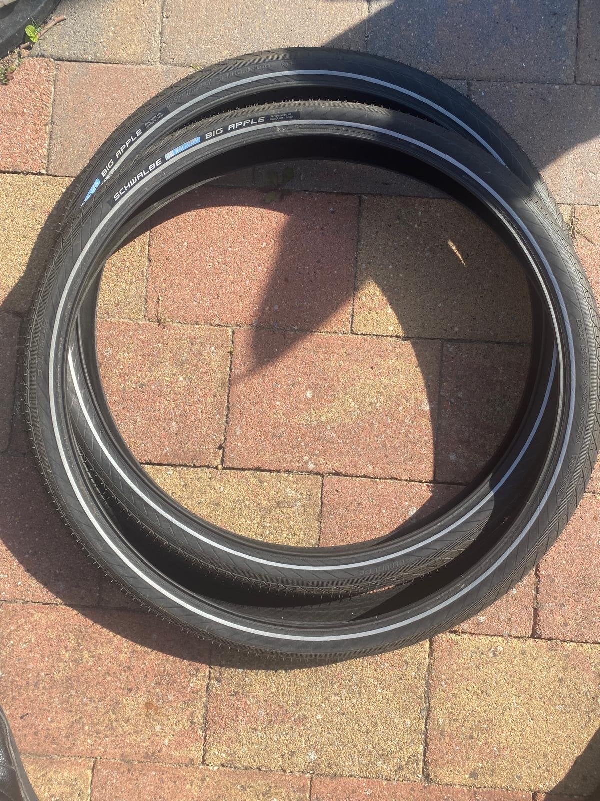 Schwalbe Big Apple fietsbanden 29 inch (28 x 2.35), Fietsen en Brommers, Ophalen, Band, Zo goed als nieuw, Rubber