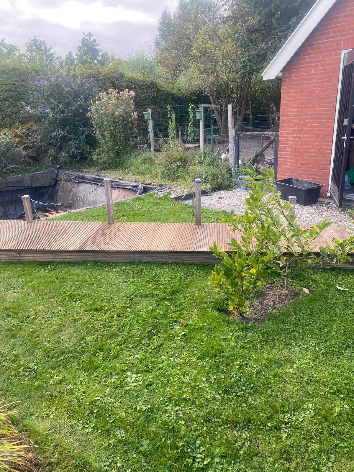 Brug hardhout, Tuin en Terras, Ophalen, Gebruikt