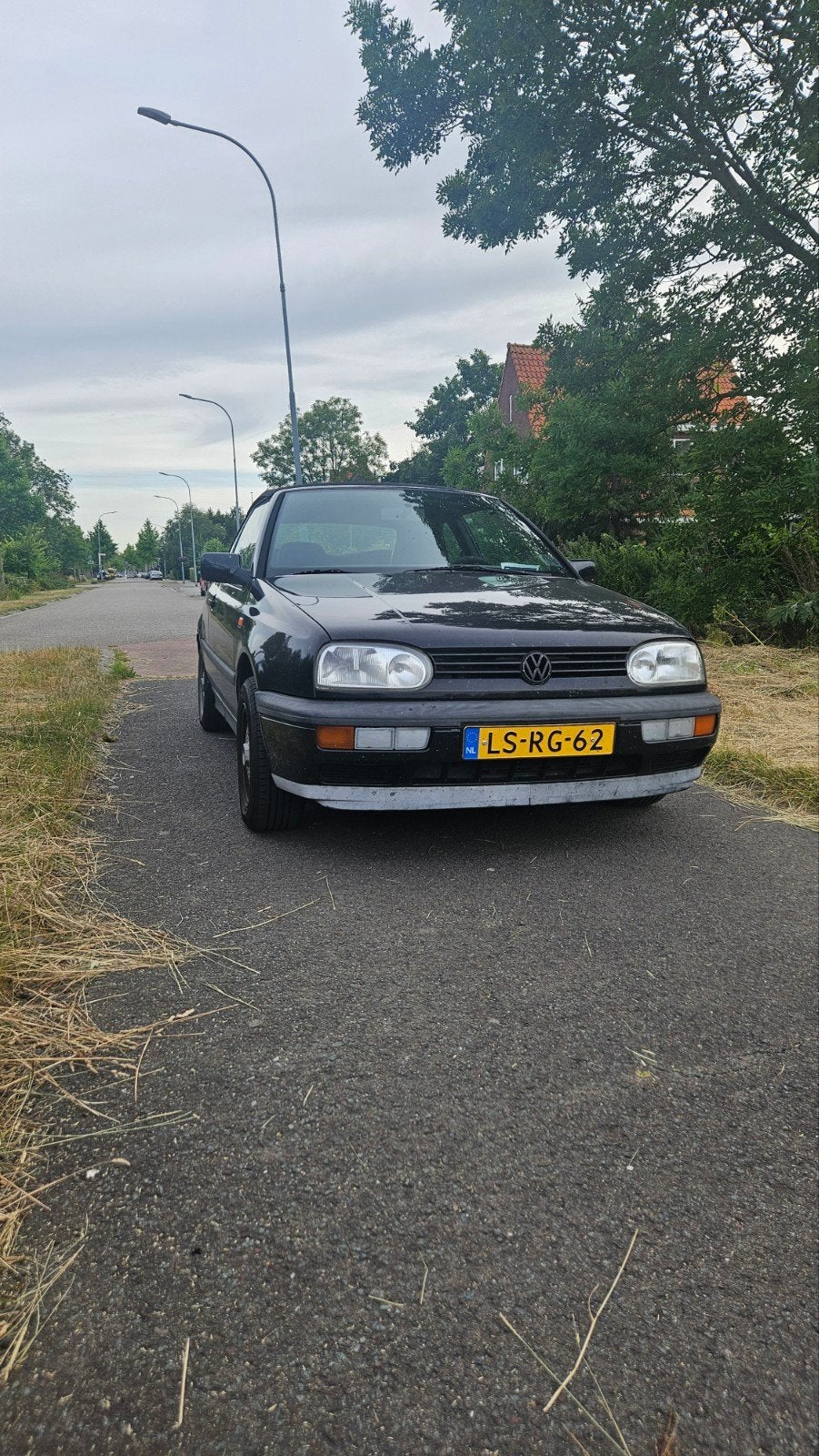 Volkswagen Golf 1.8 Cabriolet 55KW E2 1995 Zwart, Voorwielaandrijving, 74 pk, 4 cilinders, Cabriolet