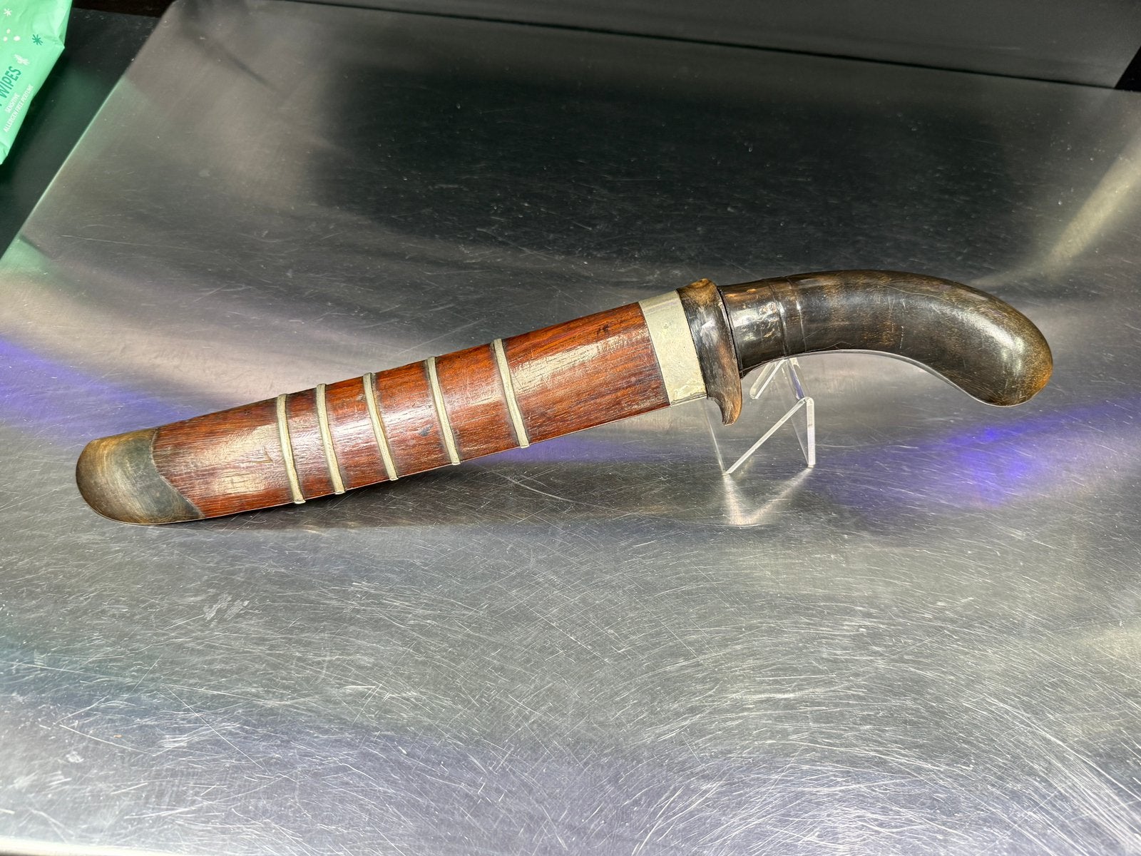 Kris keris golok karbouw en zilver, Ophalen of Verzenden