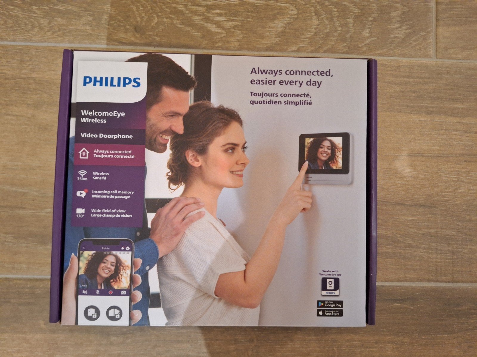 Philips WelcomeEye Wireless deurbel, Ophalen of Verzenden, Ingebouwde camera, Nieuw, Draadloos