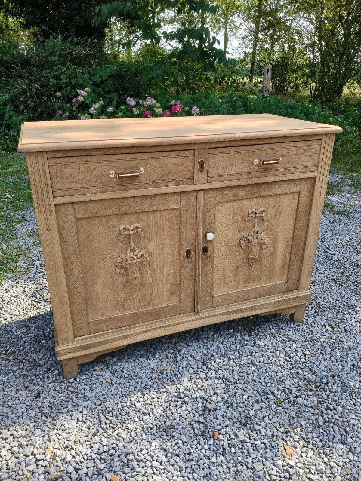 Antiek eiken commode dressoir, Ophalen