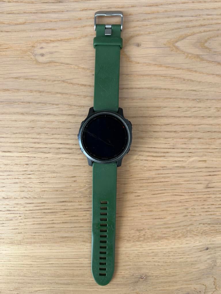 Garmin Fenix 6S Pro - Gebruikt met lichte kras, Zwart, Ophalen of Verzenden, Waterdicht, Android