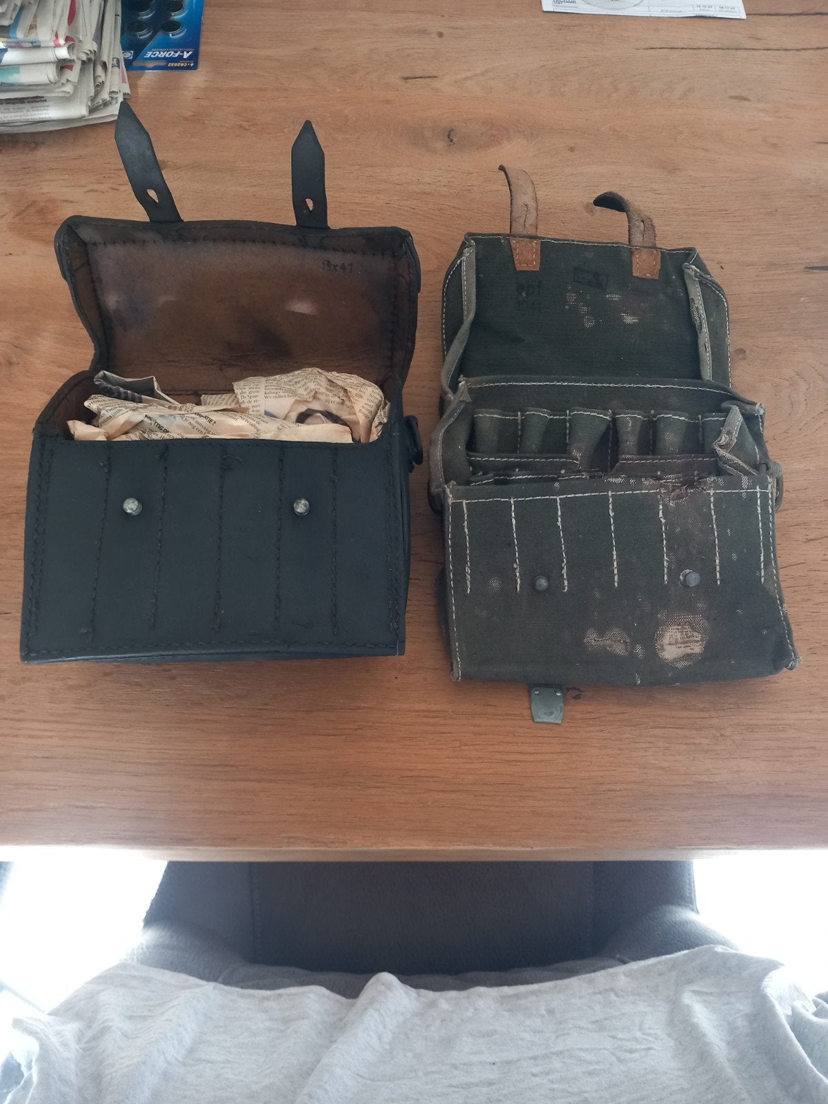 2 Zeldzame Duitse Sign Patr Tassen WO2, origineel, Ophalen of Verzenden, Landmacht, Duitsland