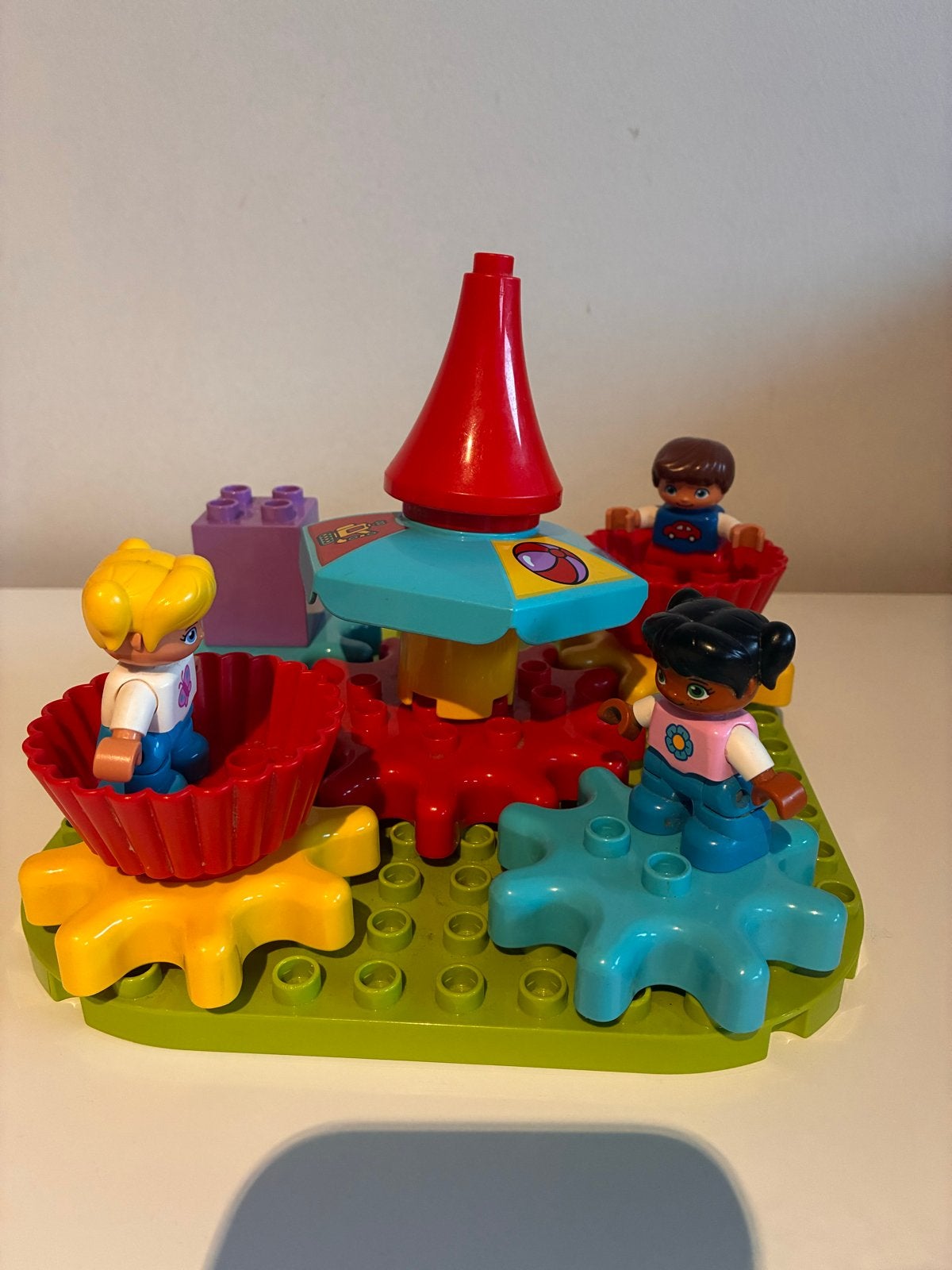 Duplo Draaimolen Speelset met Figuren, Ophalen, Inclusief minifiguren, Gebruikt, Duplo