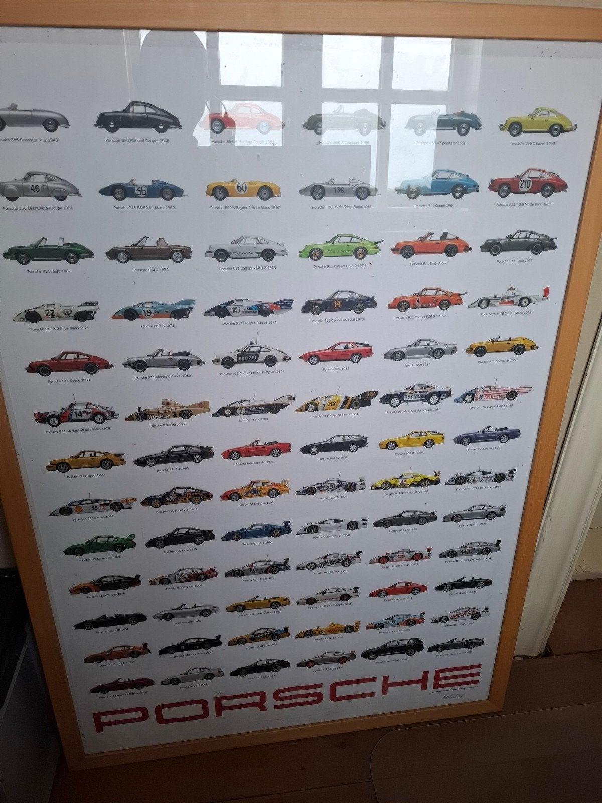 Porsche poster - Limited Edition 404/500, Verzamelen, Ophalen, Zo goed als nieuw, Auto's