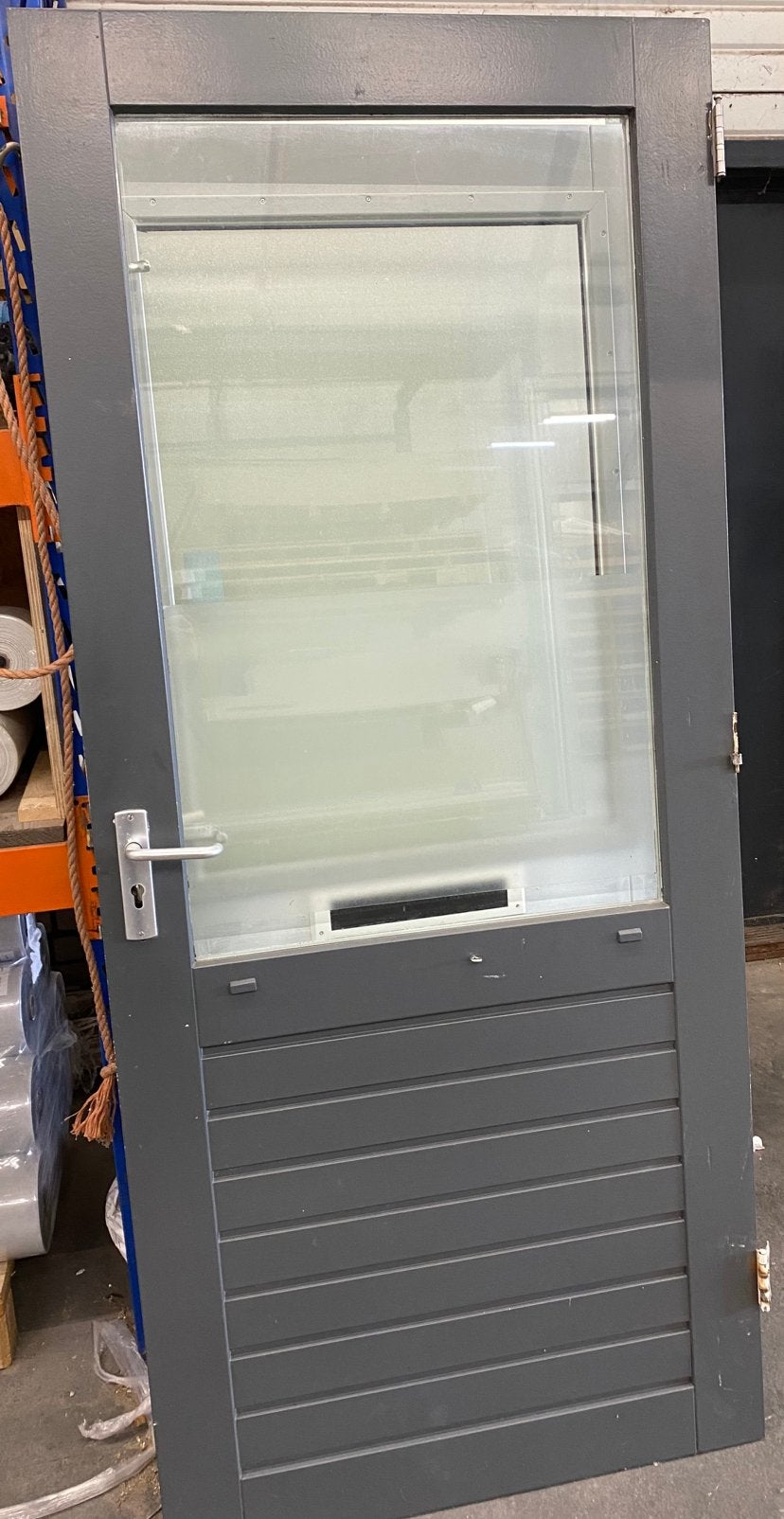Voordeur met dubbelglas, Ophalen, 80 tot 100 cm, 200 tot 215 cm, Glas