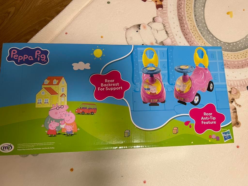 Nieuw, Peppa Big baby-auto, Ophalen, Nieuw