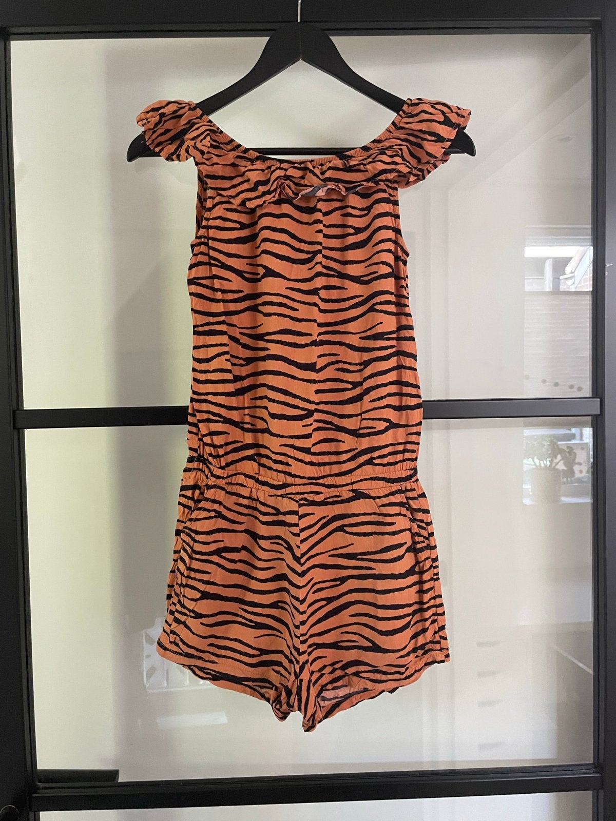 Jumpsuit voor meisjes - Tijgerprint - Maat 158/164, Ophalen of Verzenden, Gebruikt, Meisje