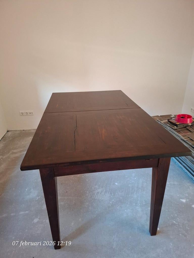 Zie omschrijving, Huis en Inrichting, Tafels | Eettafels, Gebruikt, Teakhout, 200 cm of meer, 50 tot 100 cm