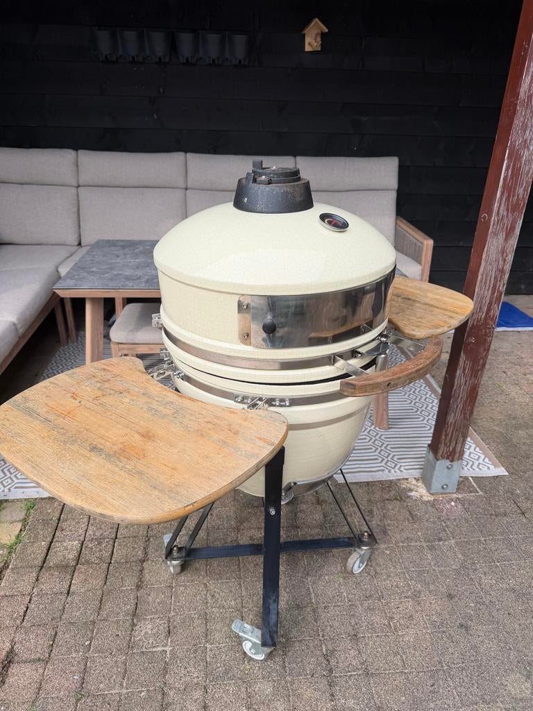 Kamado BBQ Patton Pizza & Meat Edition, Tuin en Terras, Houtskoolbarbecues, Ophalen, Gebruikt
