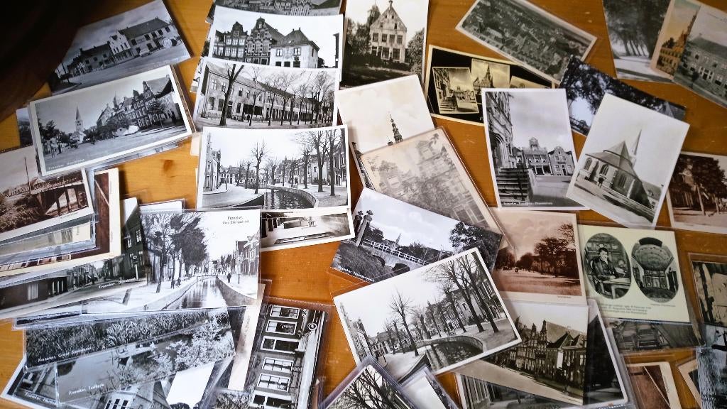 Lot ansichtkaarten van Franeker., Verzamelen, Ansichtkaarten | Nederland, Ophalen of Verzenden, Gelopen, Friesland