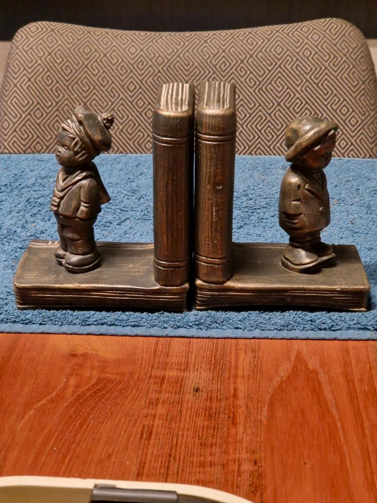 Vintage Set Boekensteun Henzo, Antiek en Kunst, Curiosa en Brocante, Ophalen of Verzenden
