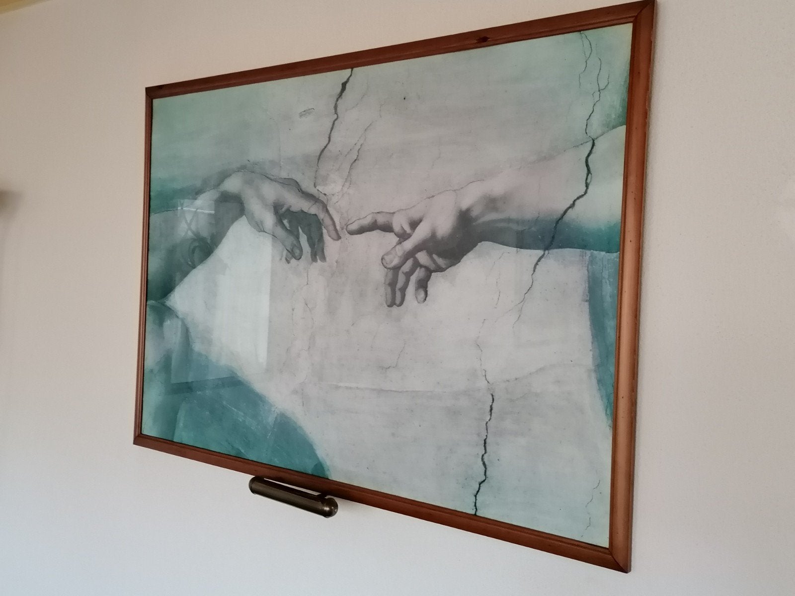 Lijst "De Schepping van Adam" Michelangelo, Ophalen, Gebruikt, 125 cm of meer, Print