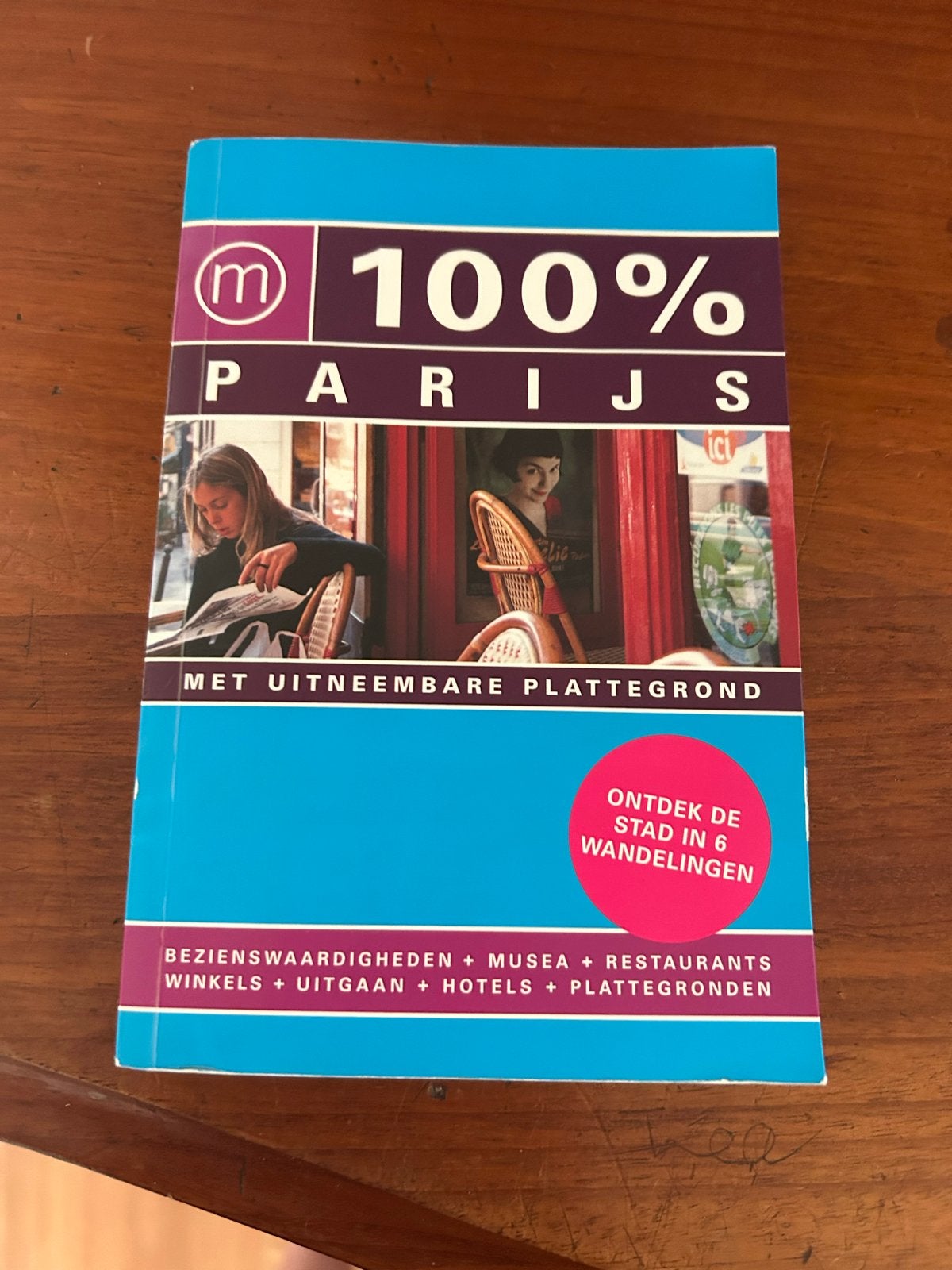 100% Parijs reisgids met plattegrond en metrokaart, Europa, Ophalen of Verzenden, Reisgids of -boek, Gelezen