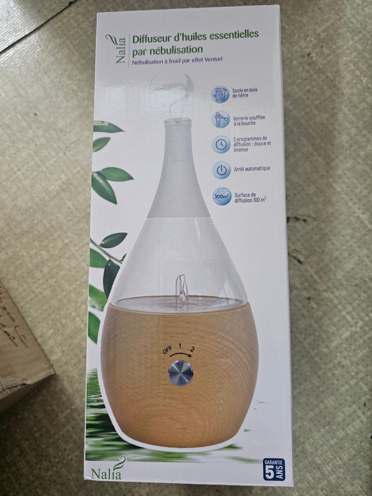 Nalia Essentiële Olie Diffuser - Nieuw in Doos, Ophalen, Nieuw, Bruin, Hout