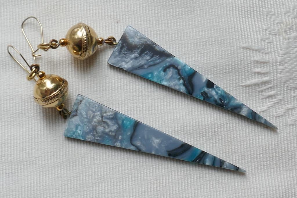 Oorbellen/hangers van parelmoer, Verzenden, Zo goed als nieuw, Overige materialen, Hangers