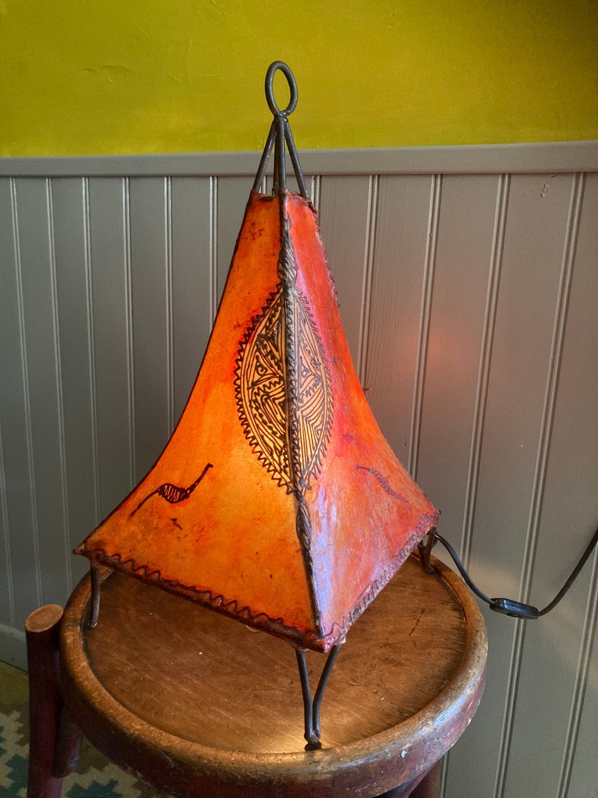 Vintage Marokkaanse hennalamp Oosterse lamp, Ophalen