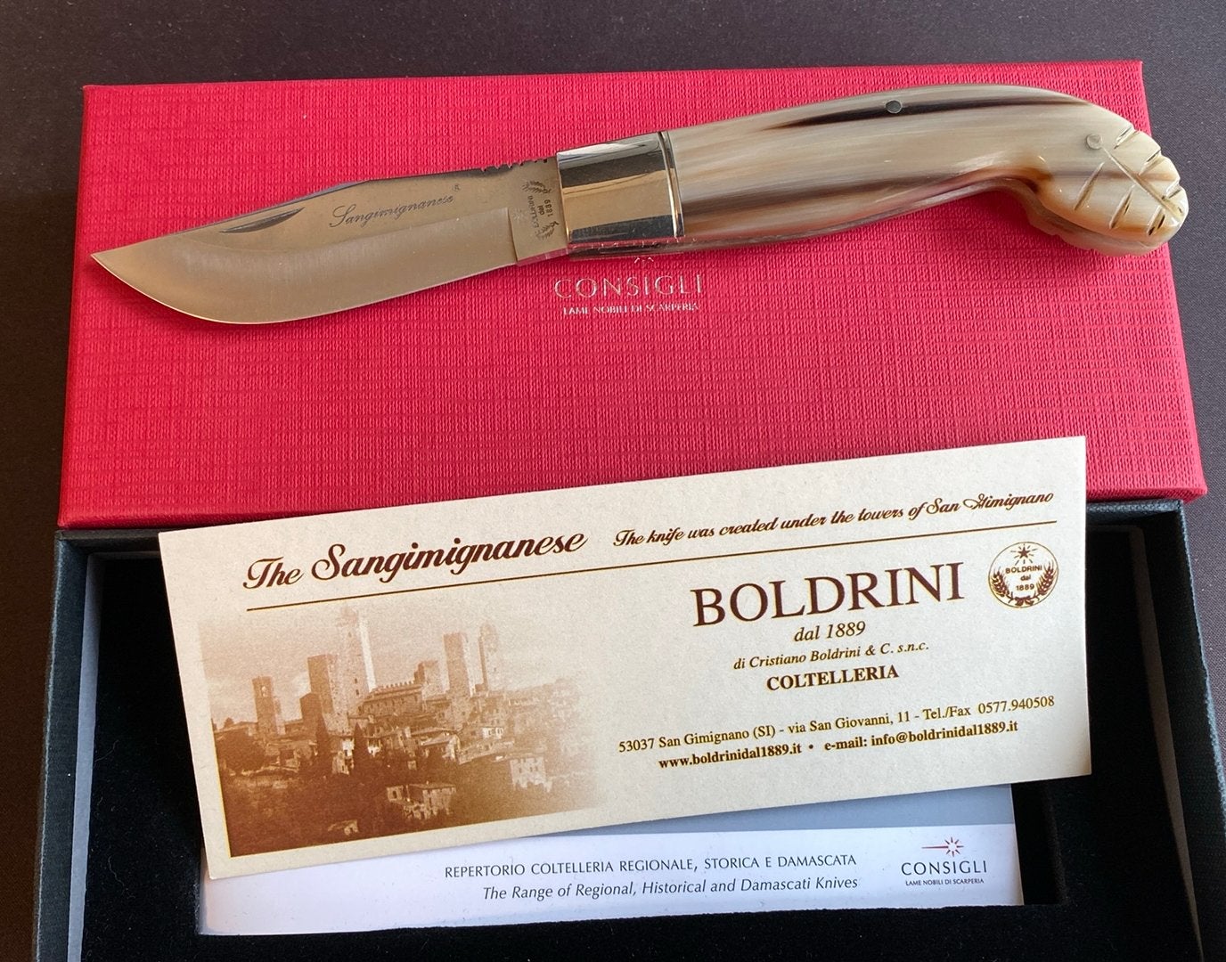 Mes Boldrini Consigli Sangimignanese, Ophalen of Verzenden, Nieuw
