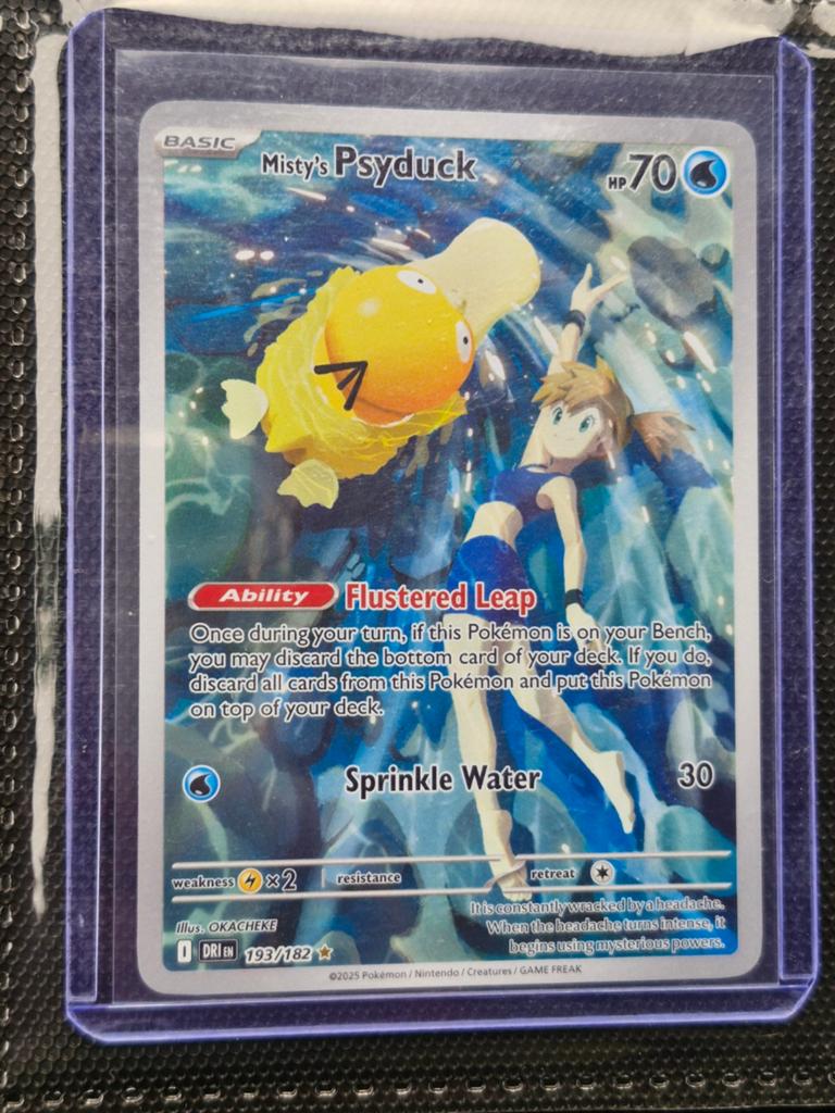 Misty's Psyduck DRI 193/182, Ophalen of Verzenden, Zo goed als nieuw, Losse kaart