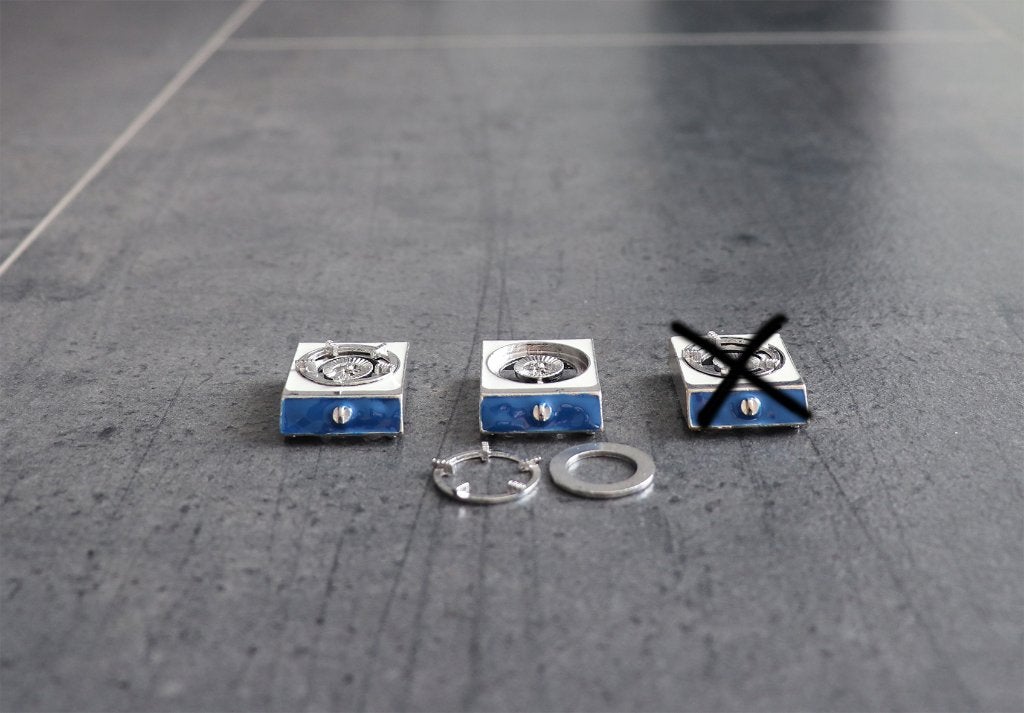 Kookplaat gasstel gaspitje miniatuur nieuw 1:12, Ophalen of Verzenden, Nieuw, Decoratie
