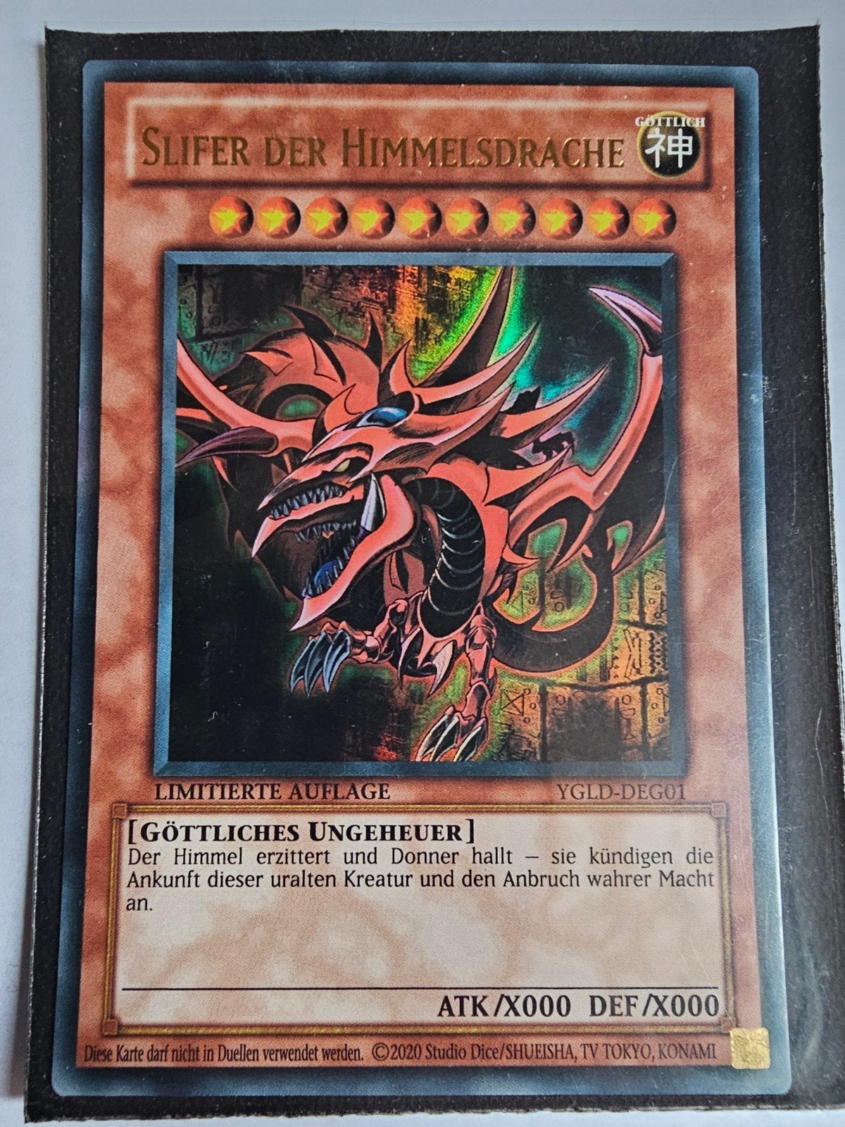 Yu-Gi-Oh! God Cards Set (Duits) - Slifer, Obelisk, Ra, Verzenden, Zo goed als nieuw, Meerdere kaarten, Foil