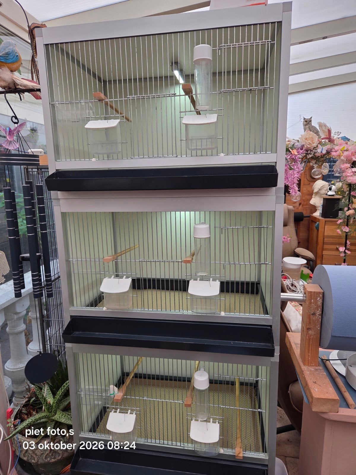 3 losse broedkooien  met led verlichting, Ophalen, Zo goed als nieuw, Overige materialen, Vogelkooi