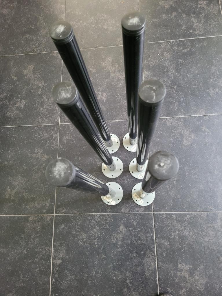 6 verstelbare tafelpoten IKEA, Huis en Inrichting, Tafelonderdelen, Ophalen, Tafelpoot, Minder dan 50 cm, 50 tot 100 cm