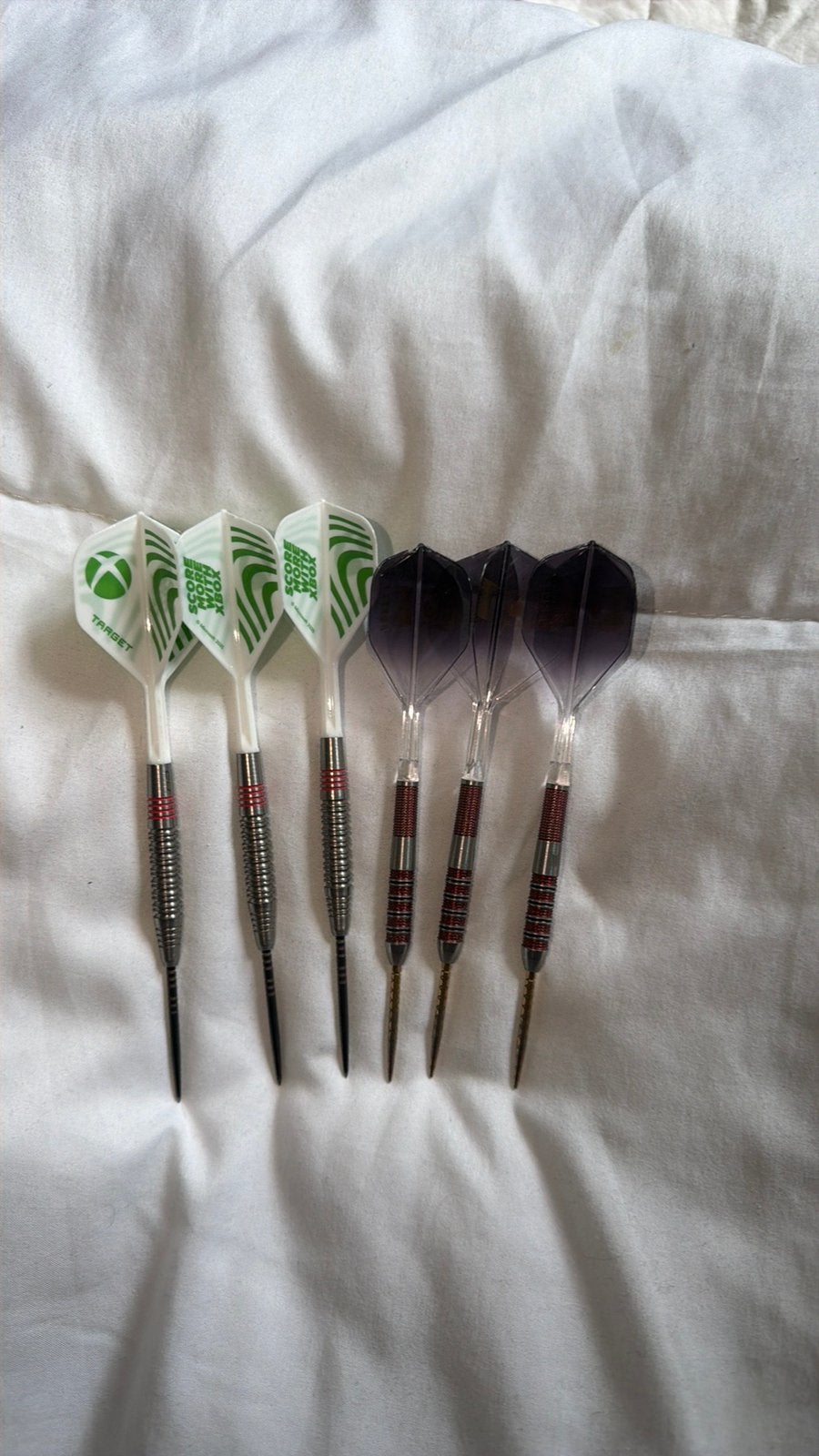 Target Red Dragon Johnny Clayton Stephen Bunting 95k dartpij, Ophalen, Gebruikt, Pijlen
