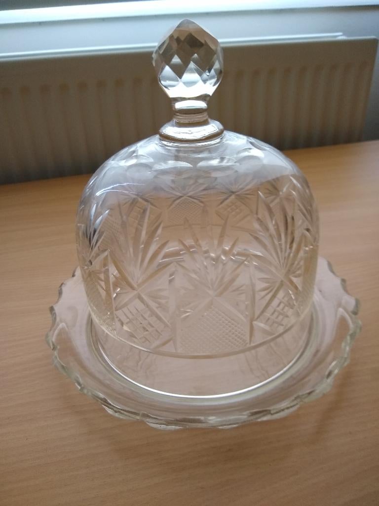 Glazen stolp Ø 22 cm.  H = 20 cm., Huis en Inrichting, Woonaccessoires | Stolpen, Ophalen of Verzenden, Gebruikt