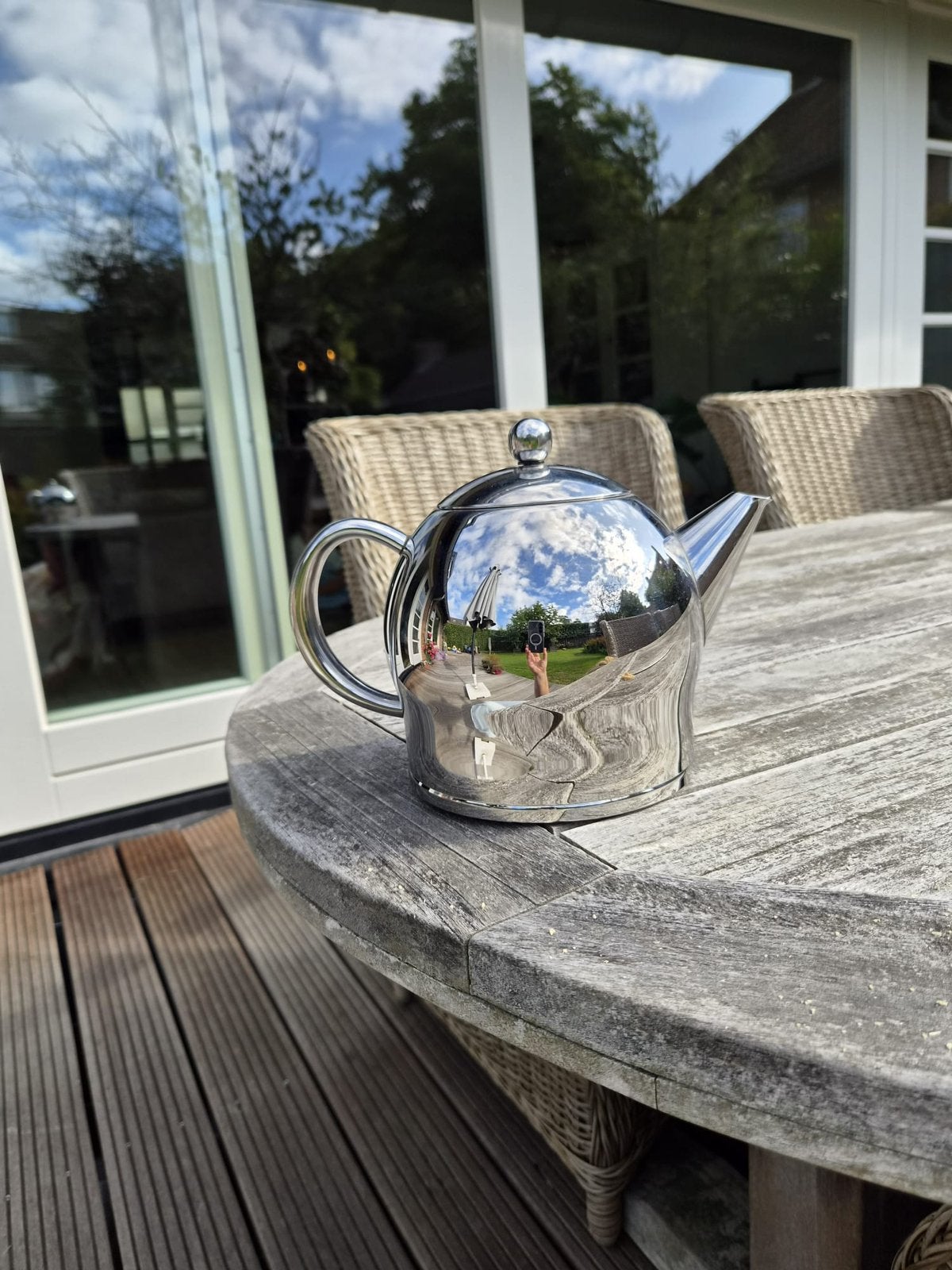 Minuet Santhee theepot 1,4 liter, Bredemeijer, Theepot/fluitketel, Ophalen, Zo goed als nieuw, Bredemeijer
