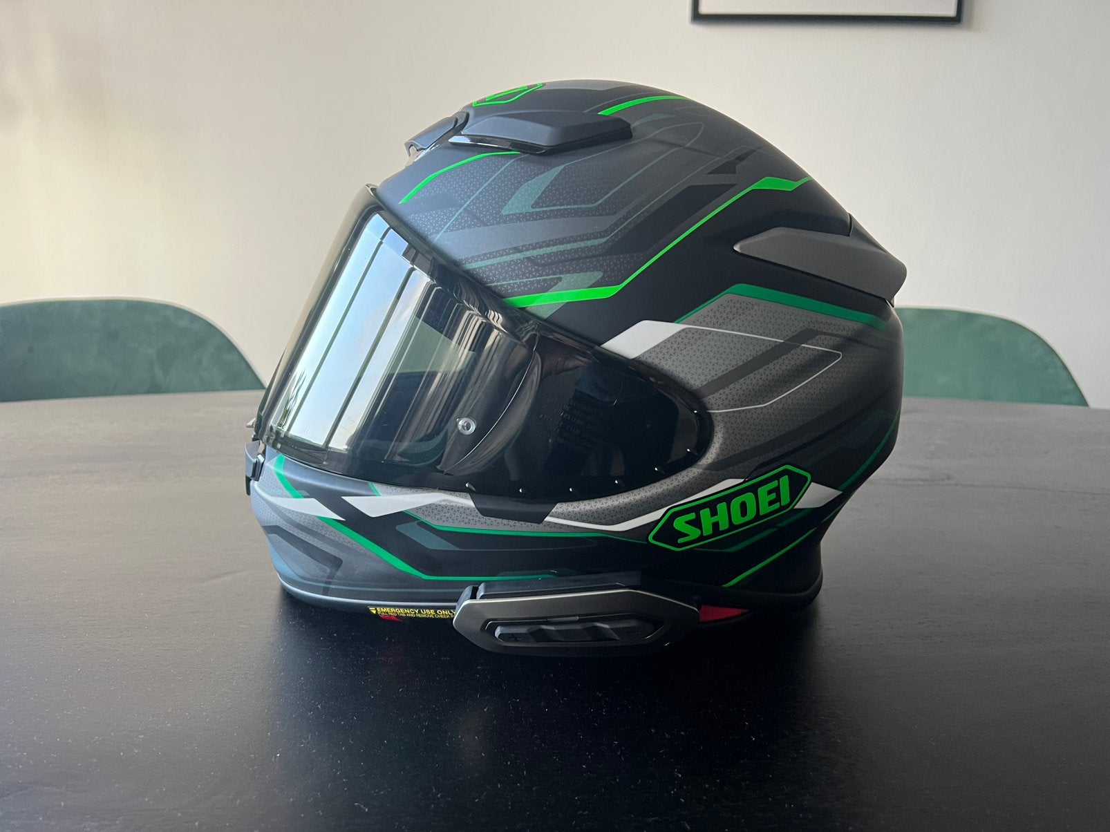 Shoei NXR 2 helm (6 weken oud ! Zie bon) Sena Srt Ext, Motoren, Kleding | Motorhelmen, Ophalen of Verzenden, Tweedehands, Integraalhelm